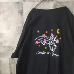半袖TシャツUSA古着ビッグオーバーサイズブラックXL　A5,35