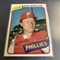 MLB 1980 Topps Keith Moreland Phillies