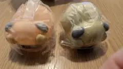 目が飛び出す スクイーズ パグ 二個セット