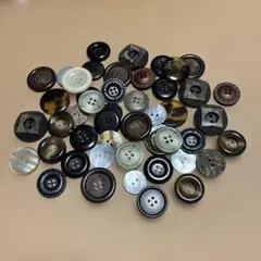 ボタン アソートセット さまざまな色と形　大きめボタン