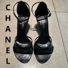 CHANEL ストラップサンダル 37 ココマーク