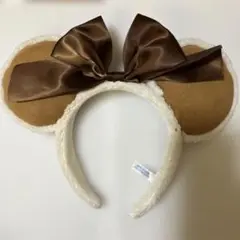 ディズニー ミニースエードボアカチューシャ