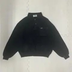 メンズ クロコダイル ポロトレーナー 　M　ブラック ポロシャツ