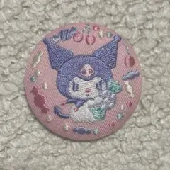 サンリオキャラクターズ 刺繍缶バッジビスケット2 クロミ