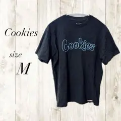 Cookies Tシャツ Mサイズ 半袖 黒 ブラック ロゴT メンズ
