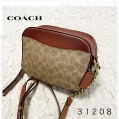 【極美品】COACH コーチ シグネチャー カメラバッグ ショルダーバッグ