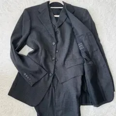 極美品✨️コムサコレクション　スリーピーススーツ3　チェック柄