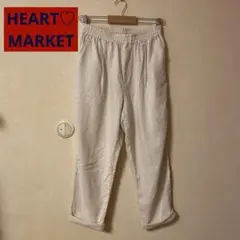 ハートマーケット　麻レーヨンパンツ　キナリ　Lサイズ　【毛玉あり】