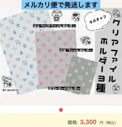 市川けい　クリアファイルホルダー　3種セット