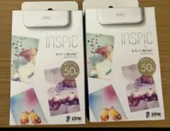 Canon キヤノン iNSPiC用 ZINKフォトペーパー 50枚入り 2箱