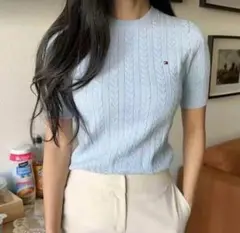 Tommy Hilfiger 半袖ニット　美品