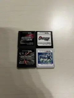 ポケットモンスター X、ホワイト、プラチナ、パール4本セット(ソフトのみ)