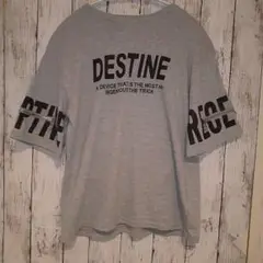 半袖 Tシャツ ジッパー付き グレー