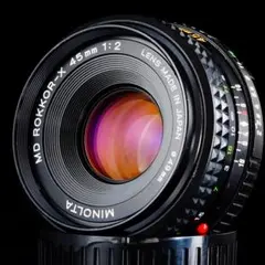 【極美品】動作◎ ミノルタ MD ROKKOR-X 45mm F2 804 極美品】動作◎ ミノルタ MD ROKKOR-X 45mm F2 804
