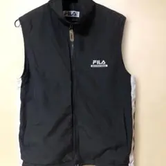 FILA メンズ ベスト ブラック