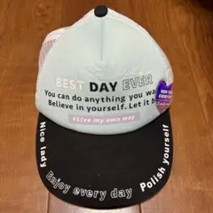 56㎝　キッズ　キャップ　BEST DAY EVER メッシュキャップ