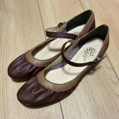 新品★ミヤビ★ MIYABI★パンプス★茶★24㎝