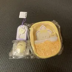 つぶらな瞳のなまがき ちょこれーとチャーム 紫 牡蠣2スクイーズ おふとんポーチ
