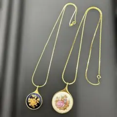 【新品未使用品】 LIMOGES　リモージュ　ペンダントネックレス　2点セット