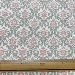 ダマスク柄 オックス生地