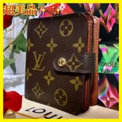 ✨超美品✨ルイヴィトン コンパクトジップ モノグラム 二つ折り財布 412