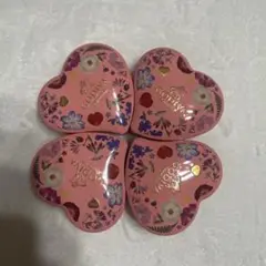 GODIVA ハート型花柄缶