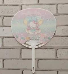 ハローキティアマビエスタイルのご当地うちわ