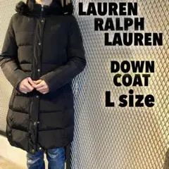 LAUREN RALPH LAUREN ファー付き ダウンコート 黒