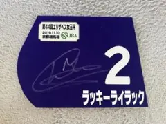 JRA ラッキーライラック ミニゼッケン