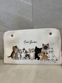 キャッツガーデン　ティッシュケース　ティッシュカバー　猫　ネコ　イラスト