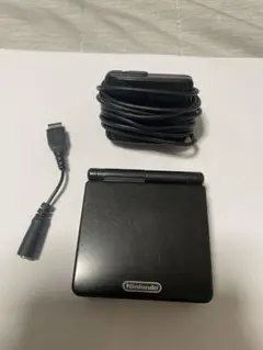 ゲームボーイアドバンスSP黒 充電器、イヤホン変換アダプター