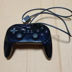 Wii クラシックコントローラー　黒　動作確認済み
