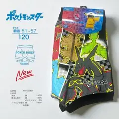 ポケモン 前開き ボクサーブリーフ 120サイズ 新品