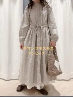抽象花柄ワンピース Samansa Mos2 サマンサモスモス ワンピース