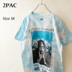2PAC トゥパック タイダイ染め ラップ バンド Tシャツ メンズ M 古着