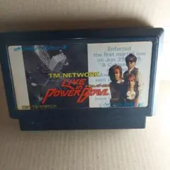 TM NETWORKライブインパワーボウル（ファミコン）缶ケース、箱、説明書付き TM NETWORK ライブインパワーボウル』1989年／ファミコン