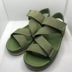 新品◎CLARKS クラークスオリジナルズ スポーツサンダル 緑◎24.0cm