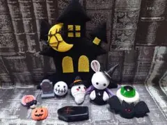 No.890 ちりめん細工 ハロウィン 夜のお城で