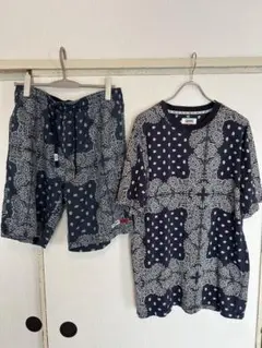 トミージーンズ　ペイズリーsetup　tee Lsize ショーツ M size