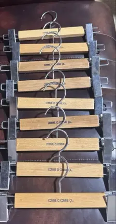 COMME CA コムサ　木製ハンガー　9本セット