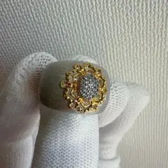 希少品 ブチェラッティ風 ダイヤモンド付き ハイジュエリー リング