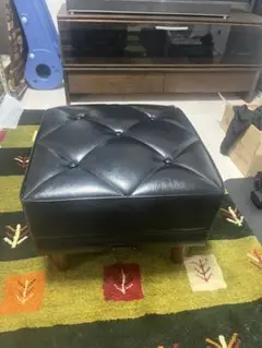 カリモク60　オットマン　スタンダードブラック