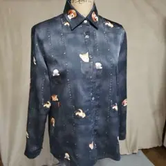 デニム風 シャツ クニオコレクション レディース