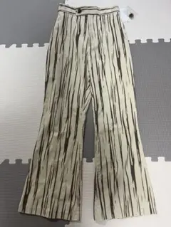 ムルーア ストライプコーデュロイフレアパンツ 新品