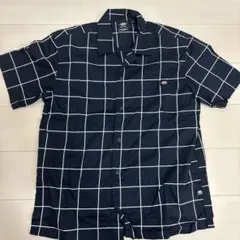 Dickies skateboarding チェック柄 半袖ワークシャツ L