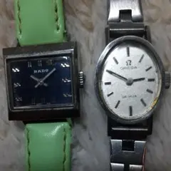 【稼働品】ラドーとオメガの婦人用腕時計