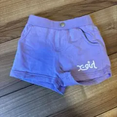 エックスガール　パープル半ズボン ハーフパンツサイズ80cm