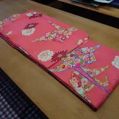 アンティーク着物 織り鶴 美品