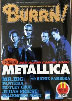 BURRN! 1997年11月号 METALLICA特集