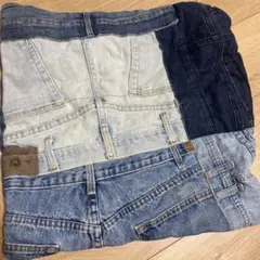 リサイクルデニム パッチワーククッションカバー
